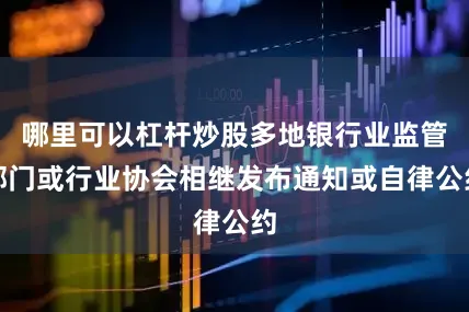 哪里可以杠杆炒股多地银行业监管部门或行业协会相继发布通知或自律公约