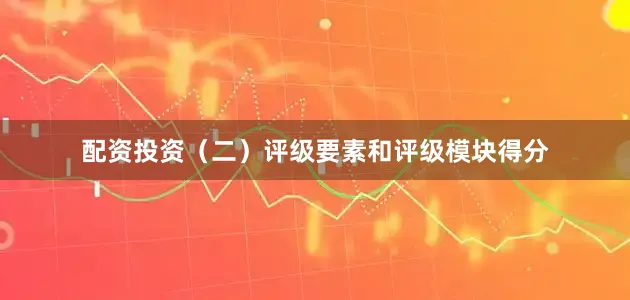 配资投资（二）评级要素和评级模块得分